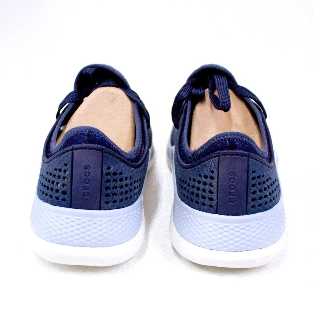 Crocs | LiteRide 360 Pacer Lace Up Sneaker Walking Shoe Navy Blue Mens 12